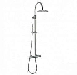 Душевая колонна Emmevi Filoinox 8530584/IN, с верхним душем Ø25 см и термостатом, матовая сталь