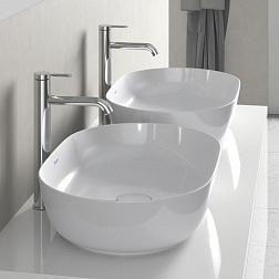 Duravit Luv, накладная раковина 60х40хh14 см, Wondergliss, цвет белый глянцевый