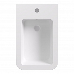 Alice Hide Square, подвесное биде 35x55 см, Aliglaze+, цвет белый матовый