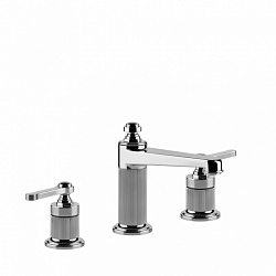 Gessi Venti20, смеситель для раковины 3 отверстия h15.6 см, без донного клапана, цвет хром