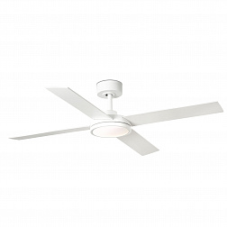Потолочный вентилятор SAINT Ш1320MM белый 4 PALAS белый 24W CCT