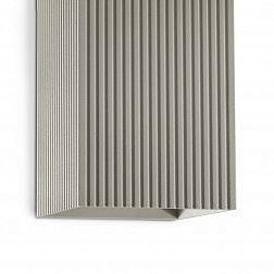 Faro Lune SQ 2L, настенный прямоугольный светильник 40567, с рифлениями, цвет серый