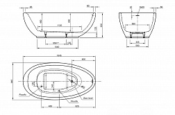 Knief Boat, ванна акриловая отдельностоящая 184.5х94.5хh63 см, цвет белый глянцевый