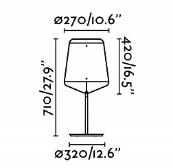 Настольная лампа Faro Stood 29846, абажур из дерева вишни, черный матовый