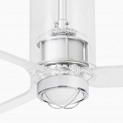 Потолочный вентилятор Tube Fan LED прозрачный