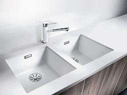 Кухонная мойка BLANCO SUBLINE 400-U белый 523426