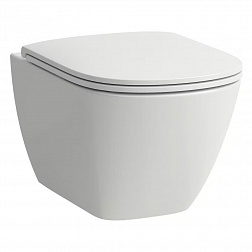 Laufen Lua 8.2008.0.0, подвесной безободковый унитаз 36x49 см (без сиденья), цвет белый глянцевый