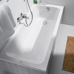 Duravit D-Code, ванна встраиваемая 170х70хh42 см, слив в области ног, 
цвет белый глянцевый
