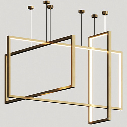 Aromas del Campo Frame, подвесной светильник 140х60 см, цвет бронза