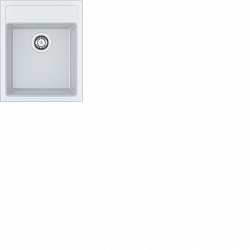 Franke Sirius SID 610-40, встраиваемая сверху кухонная мойка 43х53хh20 см, 
цвет белый