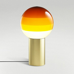 Настольный светильник Dipping Light S янтарный-матовая латунь