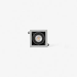 Серый встраиваемый светильник Nano Colin-1 с рамкой 7-13W 4000K 20°