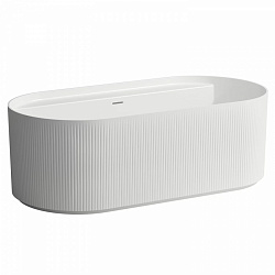 Laufen Sonar, ванна пристенная с рельефом 160х81.5хh53.5 см, Marbond, 
цвет белый матовый