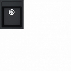Franke Sirius SID 610-40, встраиваемая сверху кухонная мойка 43х53хh20 см, 
цвет оникс