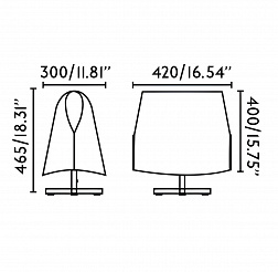 Настольная лампа Faro Luang M 23002-57, бежевый абажур из пергамента, черный матовый