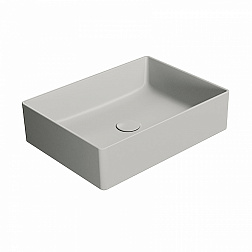 GSI Kube X, накладная прямоугольная раковина 50х37хh13 см, цвет Cenere