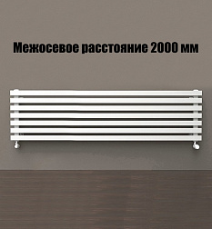 KZTO Quadrum 40H 2000-10, радиатор без термоклапана 208хh60.1 см, подкл. нижнее по краям, цвет белый муар