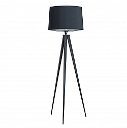 Aromas del Campo Tripod II, торшер на треноге P1184, h154 см, черный абажур, цвет черный матовый