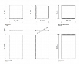 Decor Walther Universal, корзина для белья 56.4л, с вращающейся крышкой, 
цвет белый матовый