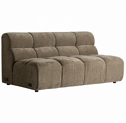 Центральный модуль дивана Vical Arabaux 38886, 170х98хh80 см, ножки из эвкалиптового дерева, коричневый полиэстер