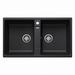 Blanco Zia 9, 526029, встраиваемая сверху кухонная мойка 86х50хh19 см, цвет черный матовый