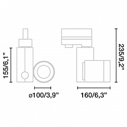 Трековый светильник MINI Cylinder белый LED FRUIT&BREAD 27W 3000K 56є 010707201W